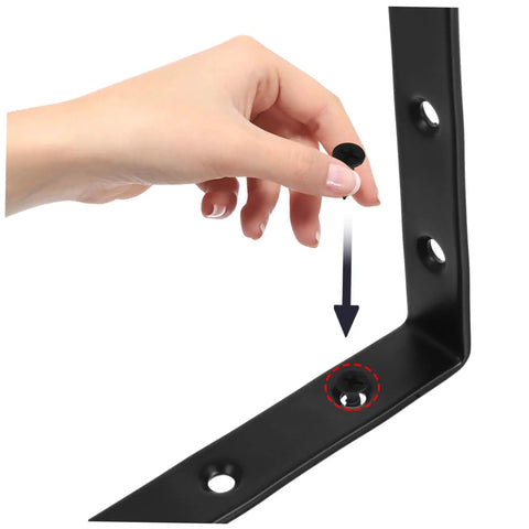Installing Beefy 4 Pack Heavy Duty Mending Plates Straight Brackets for Wood Furniture Repair, Tough Support for Fences