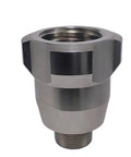 Heavy Duty Pneumatic Paint Sprayer Airless Spray Pump connector, stainless steel material, designed for durable fluid transfer.