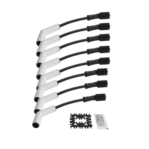 Premium 9070C Extreme Wire Kit With Silicone Sleeves For Gm Ls Lt Gen Engines Like Ls2, Ls3, Ls4, And Ls7 black spark plug wires
