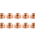 Ten Pack Fine Shield 220931 For Hypertherm Pmx 45Xp 65 85 105 Plasma Cutter Replacement Part showing copper fine shields.