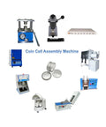 No Fuss Heavy Duty Electric Coin Cell Battery Crimping Machine For CR2016 CR2025 CR2032 with various assembly tools.