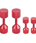 Four Pack Red Aluminum Flange Two Hole Alignment Pins 1-1 8 Inch Detachable Flanges set of four for precise assembly tasks.