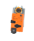 No Hassle LMQ24A 4Nm Damper Actuator with fast response, orange body, designed for HVAC building control AC/DC 24V power.