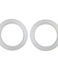 Two 50mm silicone brew head seal gaskets for Breville espresso machines 800ES, ESP6, ESP8, BES230, and Cafe Roma, durable and food grade.