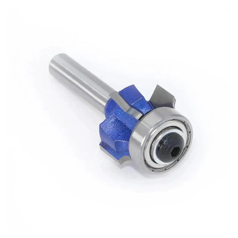Premium 1 4 Inch Corner Round Router Bit Set With R1 R2 R3 Radius Options For Smooth Wood Edging close-up of carbide cutter.