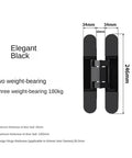 Concealed Invisible Door Hinges Set Of 4 Adjustable Heavy Duty Hardware For Smooth As Butter swing detailed specs and measurements.