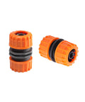 Two Pack Garden Hose Tap Connector Kit Easy Install For Outdoor Faucets Quick Connect Fittings And Hose End Repair Joint shown