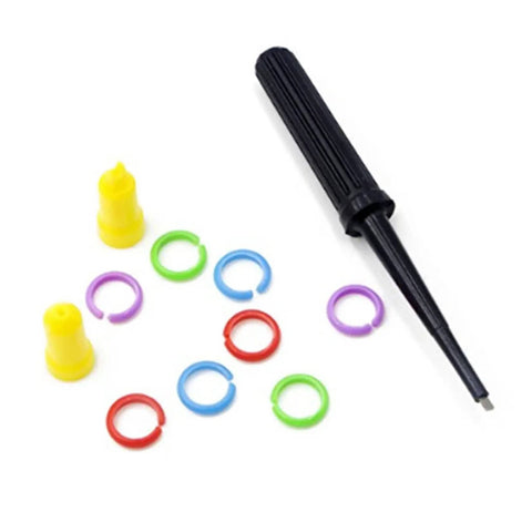 2 Pack 100 MHz Oscilloscope Clip Probes With Accessory Kit For Electronics Testing X1 X10 Attenuation color-coded rings
