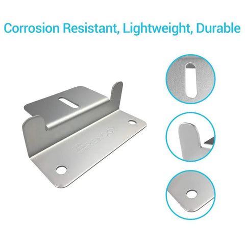 Z Brackets For Solar Panels Lightweight Aluminum Corrosion Resistant Mounting Kit showing bracket with screws and close-up details