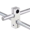 Parallel Clamp For Pillar Joint With Same Diameter Optical Axis Fixing Steel Pipe Round Frame Connector, close-up