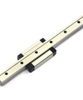 Beefy 150mm Stainless Steel MGN12 Linear Motion Rail Guide With MGN12H Carriage Block For 3D Printers And CNC Machines High Precision Ground Rail In 440C Stainless Steel For Smooth Glide And Heavy Load Capability, 150mm rail and carriage set