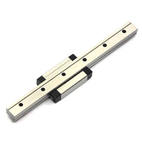 Beefy 150mm Stainless Steel MGN12 Linear Motion Rail Guide With MGN12H Carriage Block For 3D Printers And CNC Machines High Precision Ground Rail In 440C Stainless Steel For Smooth Glide And Heavy Load Capability, 150mm rail and carriage set