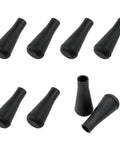 Soft Rubber Arrow Tips 8mm Inner Diameter Safety Arrowheads For Practice Archery 8 Pack with durable black rubber design.