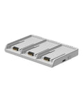 Neo Multi Port Drone Battery Charger Station With Fast Charging Hub for several batteries, durable gray exterior, angled view