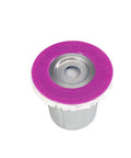 Stainless Steel Reusable K Cup For Keurig 1 Stream Coffee Pod with purple lid, metal filter, plastic body, all in one starter kit