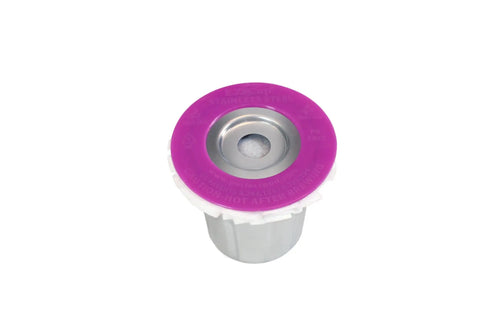 Stainless Steel Reusable K Cup For Keurig 1 Stream Coffee Pod with purple lid, metal filter, plastic body, all in one starter kit