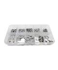 All In One Ultra Thin Stainless Washer Set With Shims 0.1 0.2 0.3mm For M2 To M8 304 Stainless Steel A2 70 250 Pcs Pack In Box Plain Gasket Kit To Reduce Axial Backlash in compartment box