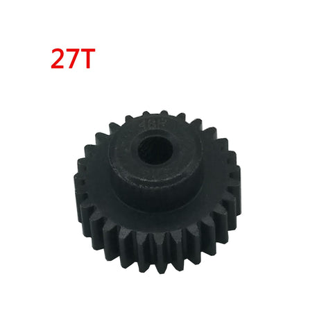 Five Pack 48P Pinion Gear Set With Screws For 3.175mm Shaft 1/10 Scale RC Cars With Brushless Motors 24T 25T 26T 27T 28T Compatible With Arrma HPI Kyosho Losi Traxxas Tamiya Associated Monster Trucks And Buggies