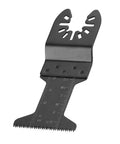 Close-up of 44mm plunge cut saw blade from Fifteen Piece Oscillating Saw Blade Set With 44mm Plunge Cut High Carbon Steel Depth Scales