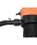 No Fuss Cordless 19.2V Drum Pump With Telescopic Tube Fitting pipe connection detail, designed for barrels and IBC tanks.