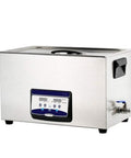 Pro Grade Slick Wash Industrial Ultrasonic Cleaner With Smart Digital Timer Quick Heat Module And Rust Proof Stainless Basin angled view