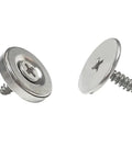 Ultra Slim Magnetic Cabinet Door Catch With 15 LB Holding Power, silver metal screws for easy installation