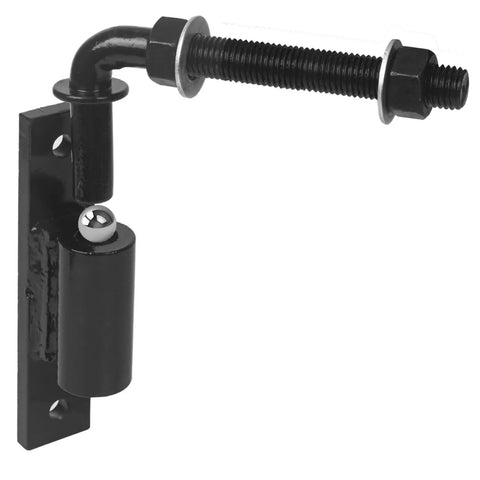 Beefy Three Quarter Inch J Bolt Gate Hinge For Large Driveway Gates Up To 1100 Pounds No Welding Lubricated Ball Bearing Hinge 2 Packs Bolt On Heavy Duty Swing Gate Hardware, black steel hinge