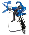 Built Tough Airless Spray Gun With RAC X 517 Switch Tip features ergonomic handle and chrome trigger for easy control.