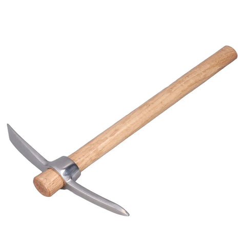 Detachable Double Head All Purpose Garden Mattock With Pick And Hoe Stainless Steel Head And Wooden Handle
