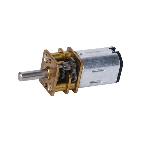 Solid Workhorse Electric Dc Metal Gear Motor With Smooth Speed Control 10 To 4000 RPM showing metal housing and gears for industrial use.