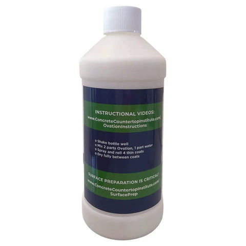 Concrete Countertop Sealer For DIY Kitchens And Surfaces, Food Safe Water Based Non Toxic Finish With Satin Sheen, 16 Oz bottle