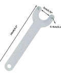 Heavy Duty Angle Grinder Wrench Set Compatible With 125 Mm And 150 Mm Tools Featuring Solid Steel Flats, 14cm long.