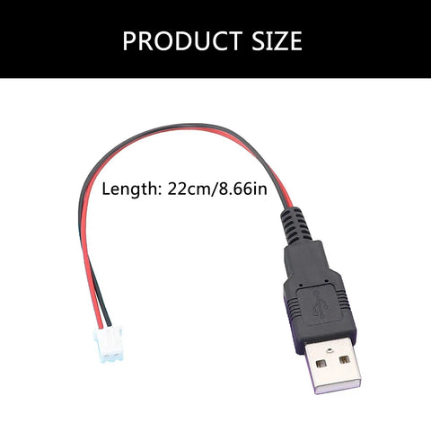 Usb Male To XH2.54 2P Terminal Cable For Power And Signal Transmission In Projects 2 Core Power Supply Wire Built For Prototyping Makers And Electronics Builds, 22cm
