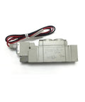 Heavy Duty Solenoid Valve For Pneumatic Tools High Flow Air System Control SY500 Series Industrial Grade, gray with wiring.