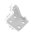 Heavy Duty Metal Refrigerator Door Hinge Replacement Kit For Freezer And Kitchen Cooling No Sweat DIY Swap Double Pack, light gray steel hinge.