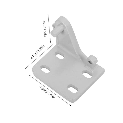 Heavy Duty Metal Refrigerator Door Hinge Replacement Kit For Freezer And Kitchen Cooling No Sweat DIY Swap Double Pack, light gray steel hinge.