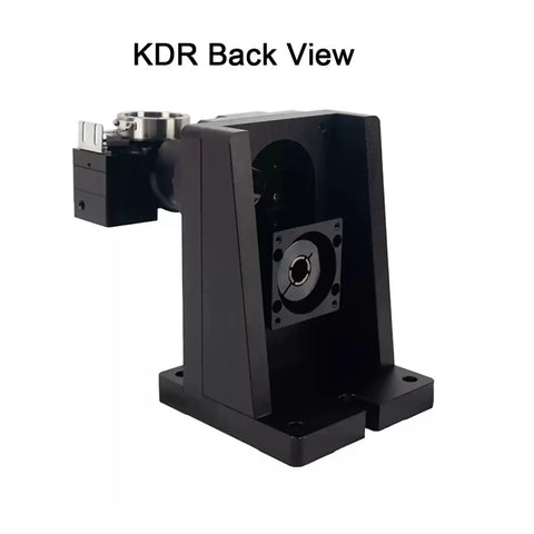 Back view of High Performance Fourth And Fifth Axis Electric Hollow Rotary Platform Delivers Dead On Precise Indexing For Cnc Machining.