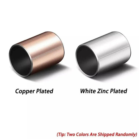 Ten Pack Self Lubricating Composite Bearings Steel Zinc Miniature Sleeve Bushings No Fuss No Friction High Load Resistance ID 5 mm To 17 mm Outer 6 By 8 By 12 mm Vibration Dampening For Small Machinery