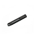 Improved Bipod Rail Four Point Eight Inch Long With Ten Slots Lightweight 1.09 Oz Built For Real Shooters, black aluminum view