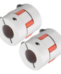 Pack of 2 Aluminum Shaft Coupling 14mm To 14mm Bore L35 X D30 Flexible Coupler Joint For Machine And Servo Stepped Motors