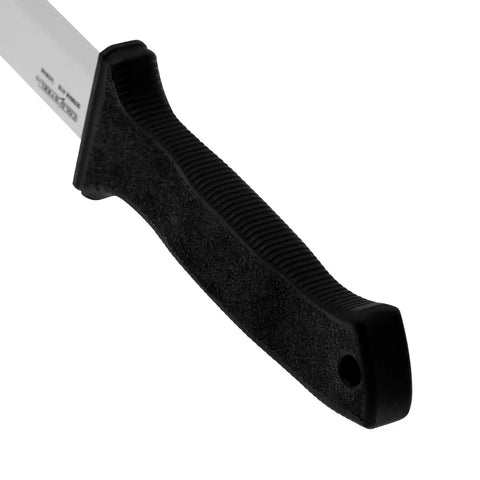 Close-up of 4.75 inch Kray-Ex handle on Peace Maker II Fixed Blade Knife 5.5 Inch Compact EDC Tactical Outdoor Knife With 4116 Stainless Clip Point