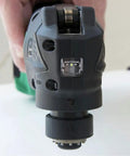 Close-up of 18V Cordless Oscillating Multi Tool With Brushless Motor, Auto Mode, Tool Free Blade Change, CV18DBLQ5 viewed from front.