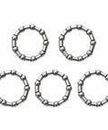 Bike Ball Bearing Retainer Kit 60 Pieces Nine Size Set steel cages for headset crank wheel repairs, 5 retainers