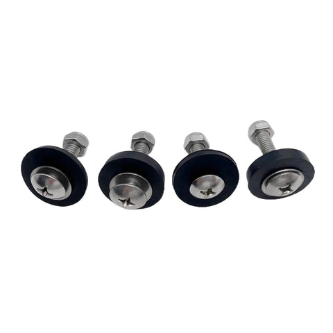 Bolts for Hydrofoil Stabilizer For Outboard Engines 8-40HP Direct Fit Marine Upgrade, durable metal with rubber washers.