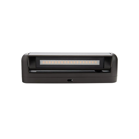 Linear Adjustable 12V Path And Area Light With Riser And Stem Kit 3000K Warm White Built In LED Black Finish close-up view