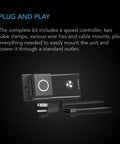 Speed controller and accessories for Airlift S10 Shutter Exhaust Fan With PWM Controlled 10 Speed Controller And EC Motor