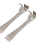 Two Piece Polished Stainless Steel Hive Scraper Tools With J Hook For Beekeeping, Built To Last Hive Hand Tool Set for frames and wax