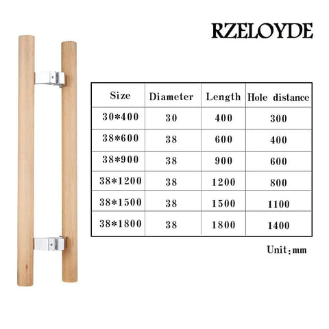 Kick Up Your Space With This Genuine Beech Wood Double Sided Push Pull Door Handle Featuring A Rock Solid 304 Stainless Steel Connector Extra Long Sixty Inch H Shape Bar Built Tough For Sauna Rooms And Daily Grind