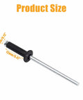 Aluminum Blind Rivets Kit One Eighth By Half Inch, 100 Pieces Black Pop Rivets For DIY Home Projects, Rustproof Aluminum Alloy Rivets