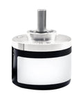 Rotary Encoder E40S6 2000 Pulse 24V For Industrial Controls And Machinery Easy Mount No Hassle Setup On Motors Or Linear Guides Reliable Feedback Accurate Motion Tracking For Smooth Manufacturing. silver rotary encoder with shaft